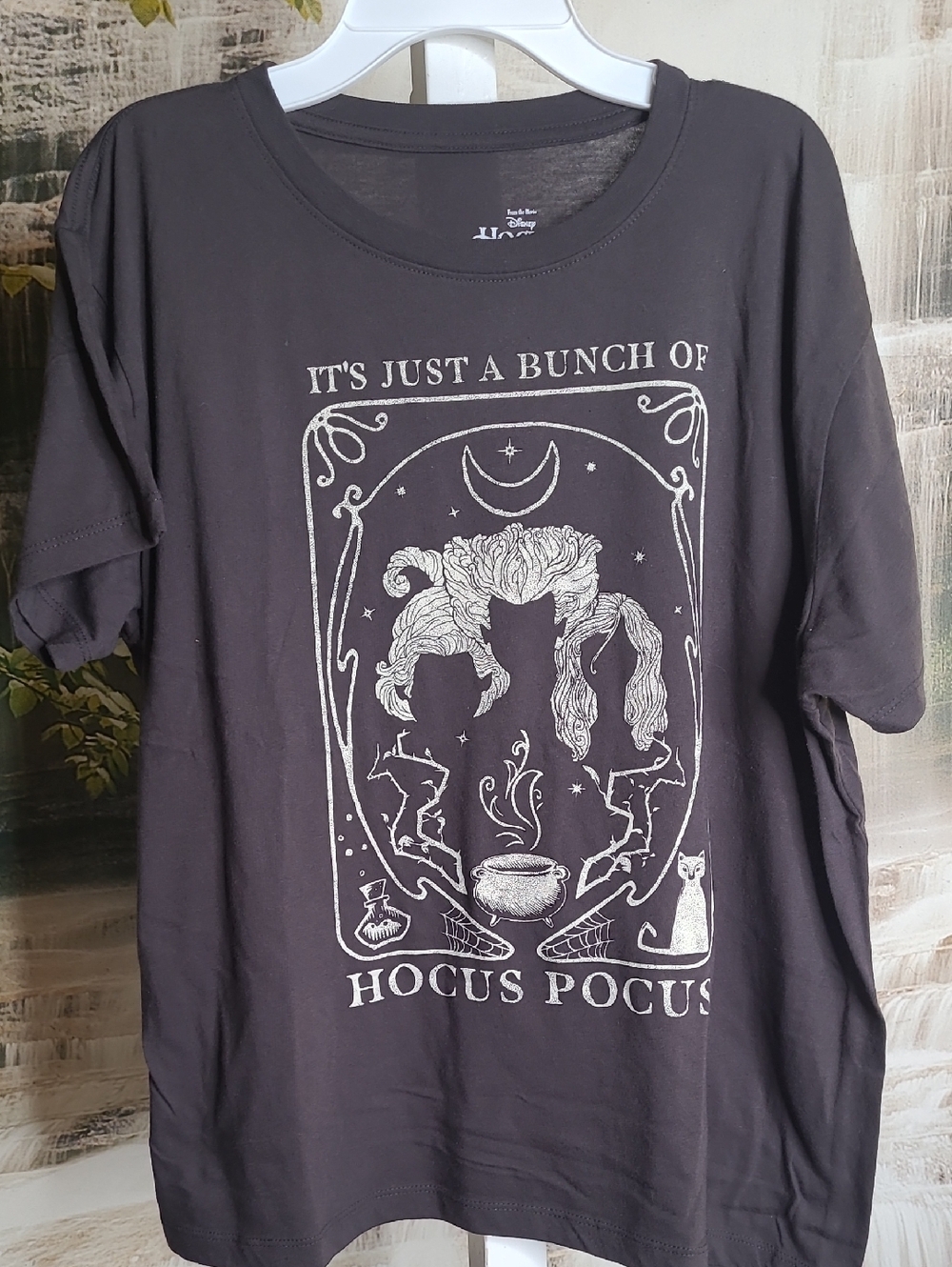 Disney Hocus Pocus Adult XL gray graphic short sleeve Tshirt